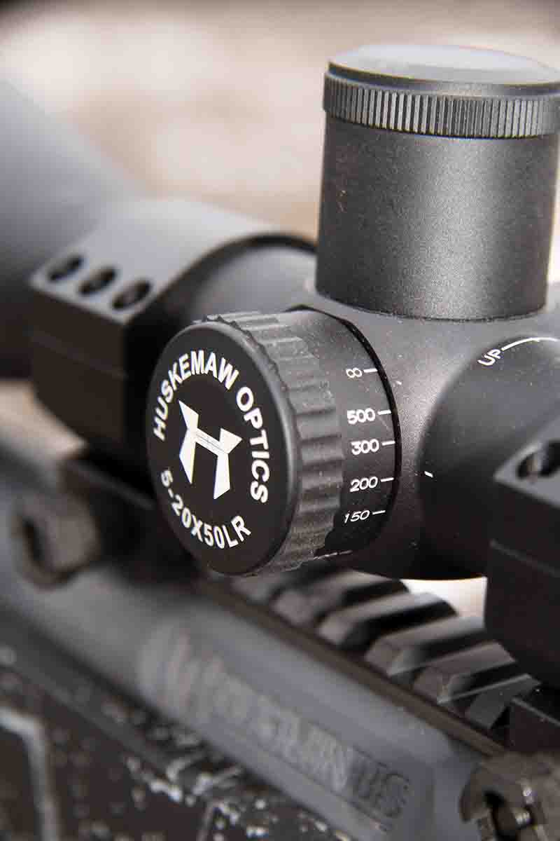 The Blue Diamond series includes side parallax adjustment, with the 4-20x 50mm version etched from 40 yards to infinity, with 500 yards as the longest distance marked.